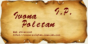 Ivona Poletan vizit kartica